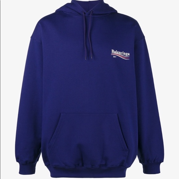 balenciaga hoodie womens navy